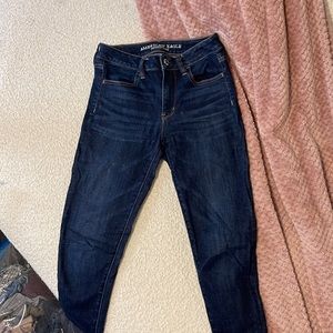 American Eagle Super Super Stretch Dark Jeans